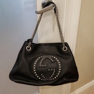 Gucci Cellarius Studded GG Soho handbag